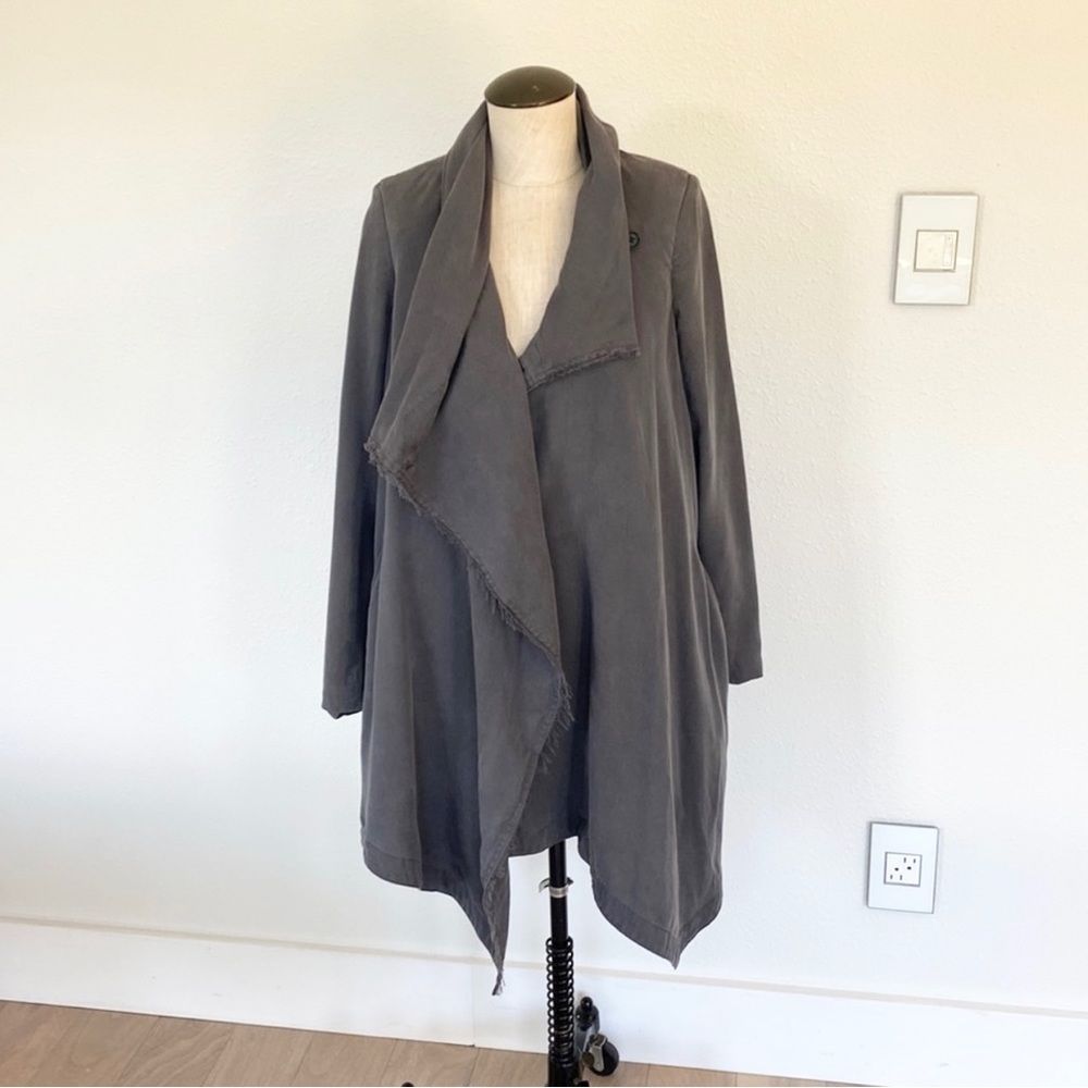 Stunning All Saints gray grey women’s jacket size 4 fits size small excellent